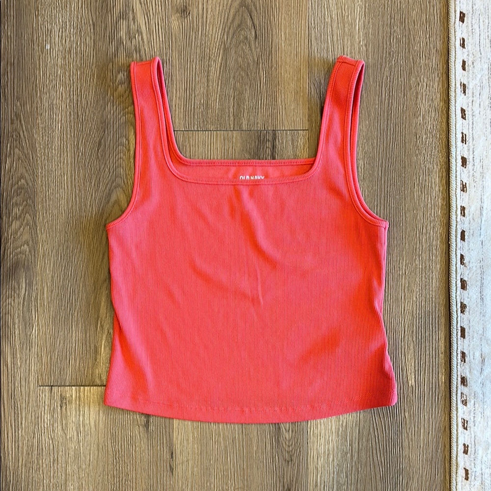 Old Navy Ribbed Square Neck Tank Top
